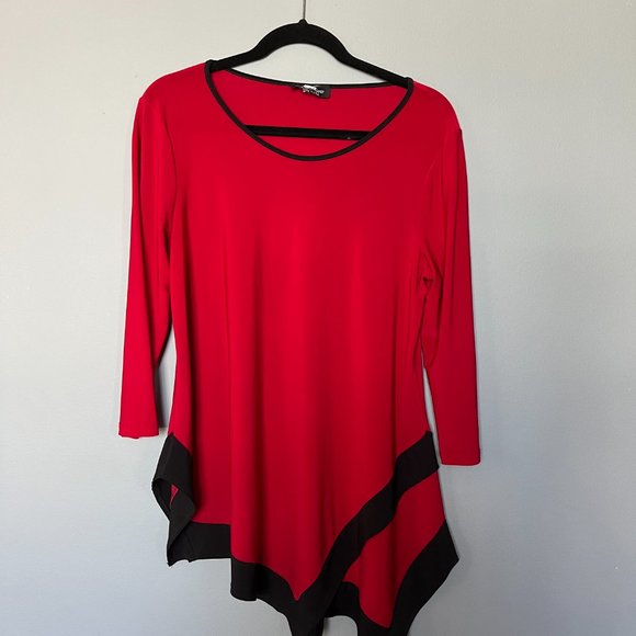 Ela Marie Tops - Mid length Crew Neck Top